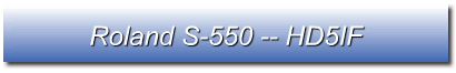 Roland S-550 -- HD5IF